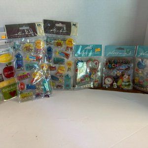 New 6 packs of school item stickers congrats ,etc
